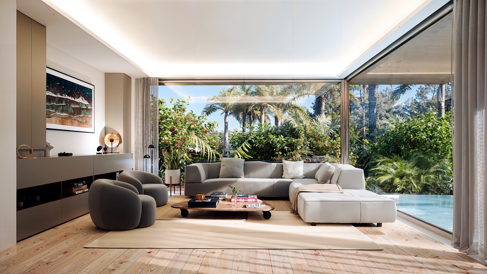 Twin Senses Villas is een exclusief project van 15 prachtige vrijstaande villa&#39;s met vier slaapkamers, gelegen in El Campanario tussen Estepona en Marbella. 