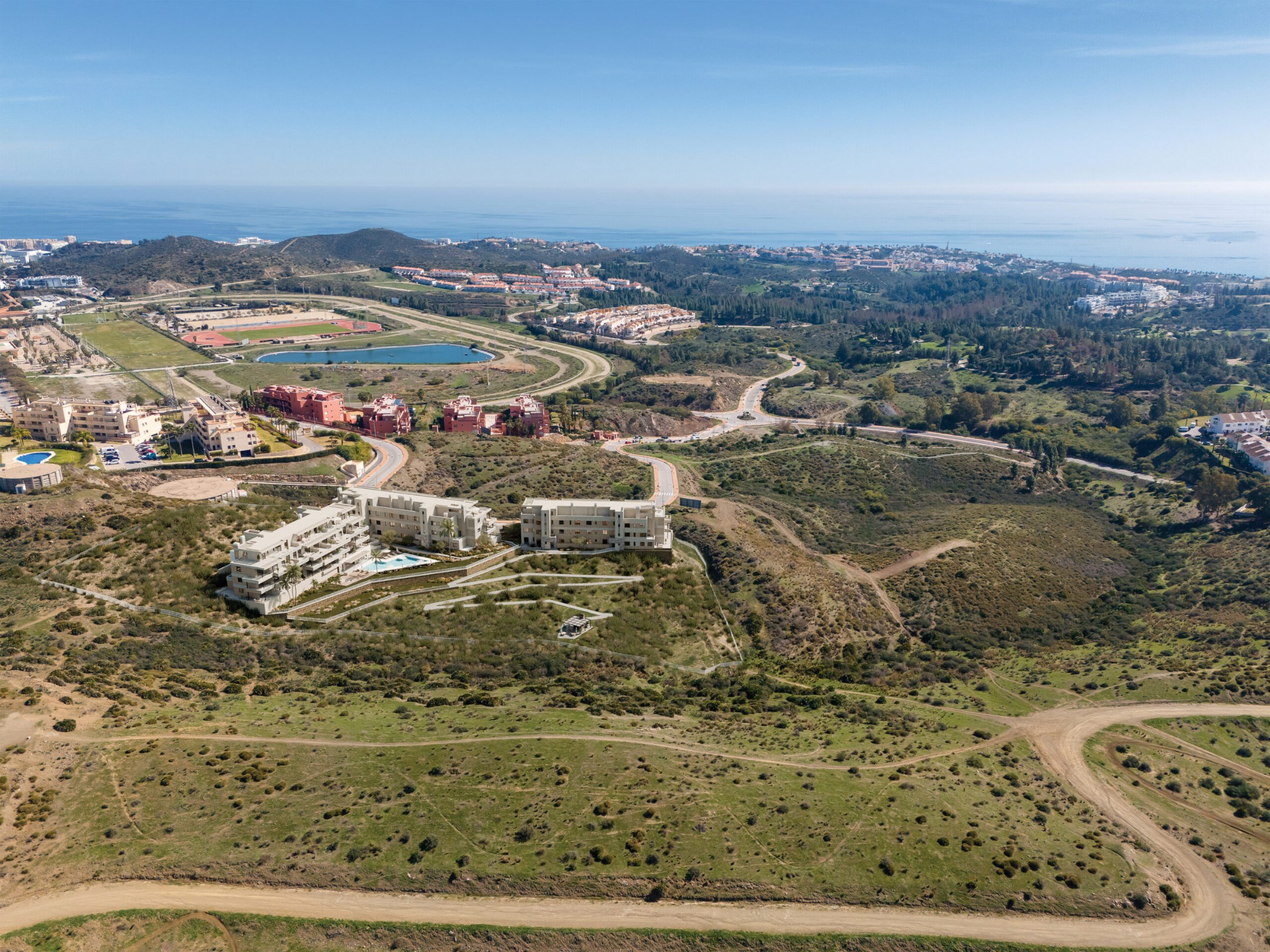 Balance, complexe moderne avec 75 appartements dans le magnifique Mijas. Profitez de vues sur la mer et la montagne et profitez des espaces communs, parfaits pour la d&#233;tente, le sport et le bien-&#234;tre. 