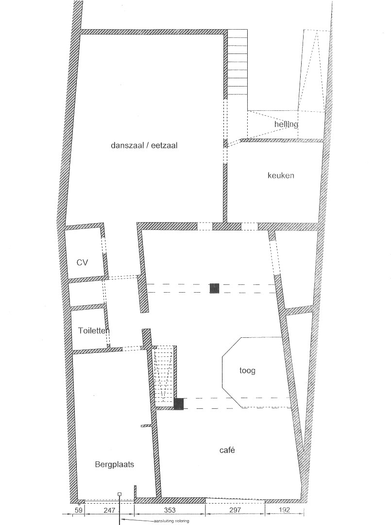 Rechtstraat 42: indeling gelijkvloers