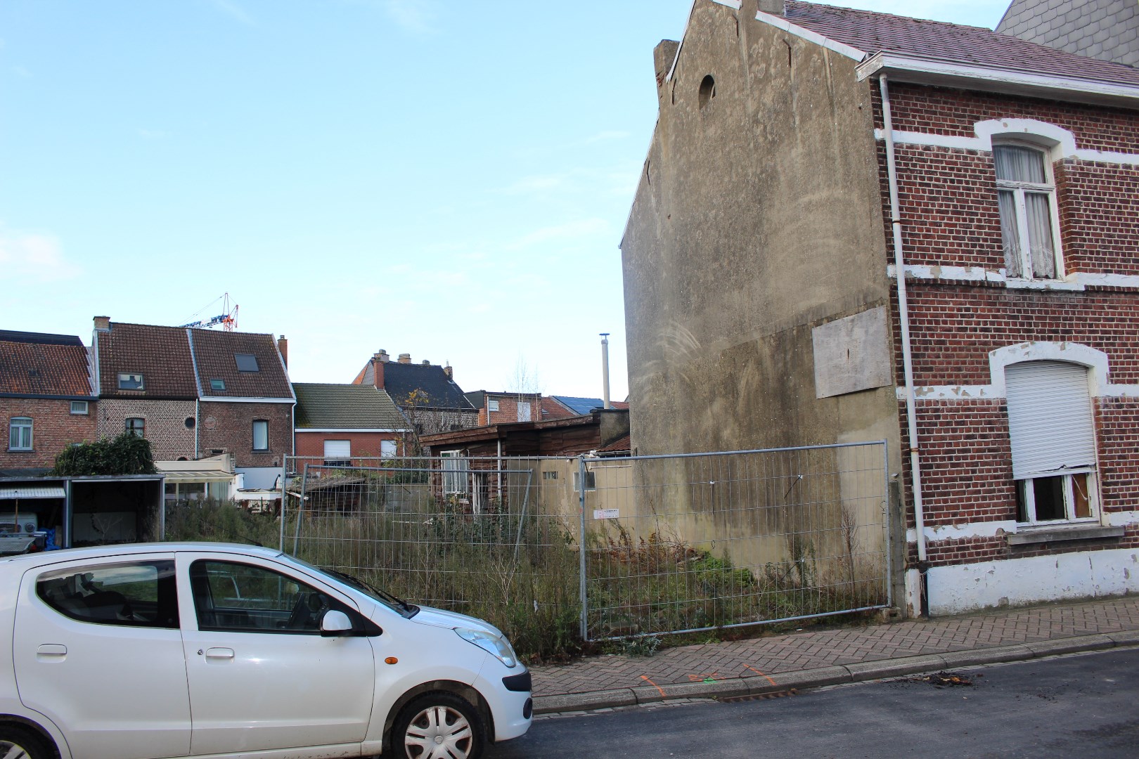 Bouwgrond voor gesloten bebouwing in het centrum van Merchtem. 