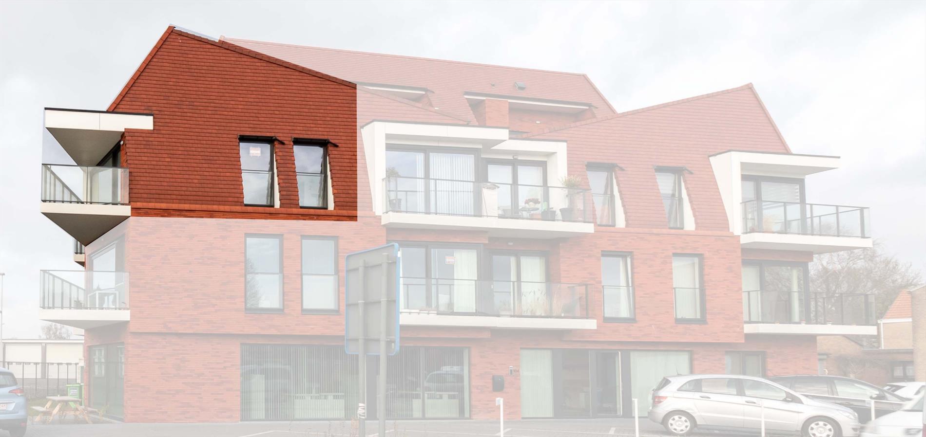 Nieuwbouw 2 slaapkamer-appartement te Gistel met garage 