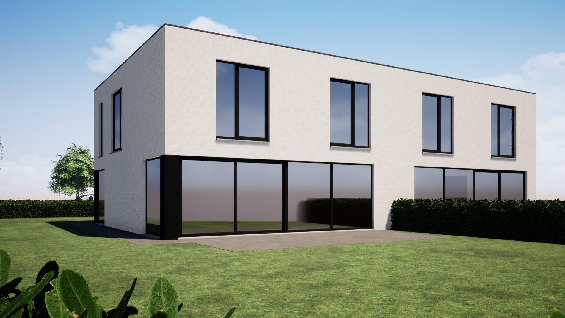 Ruime halfopen bebouwingen met landelijke verzichten te Torhout 