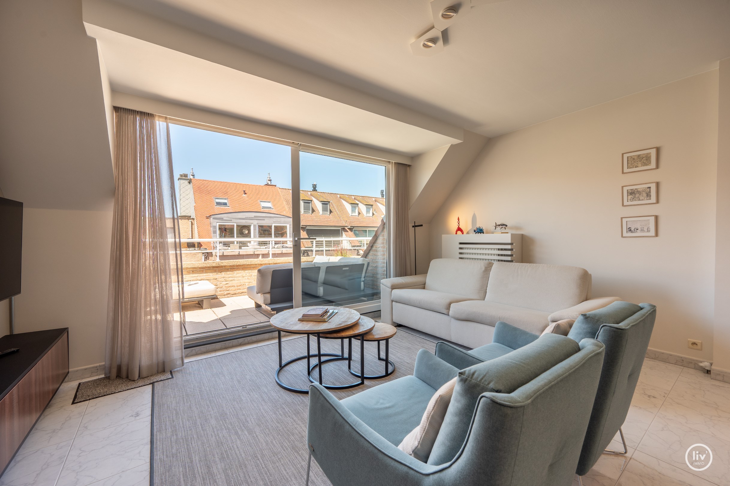 Appartement en duplex lumineux avec 2 grandes terrasses situ&#233; dans l&#39;avenue Paul Parmentier. 