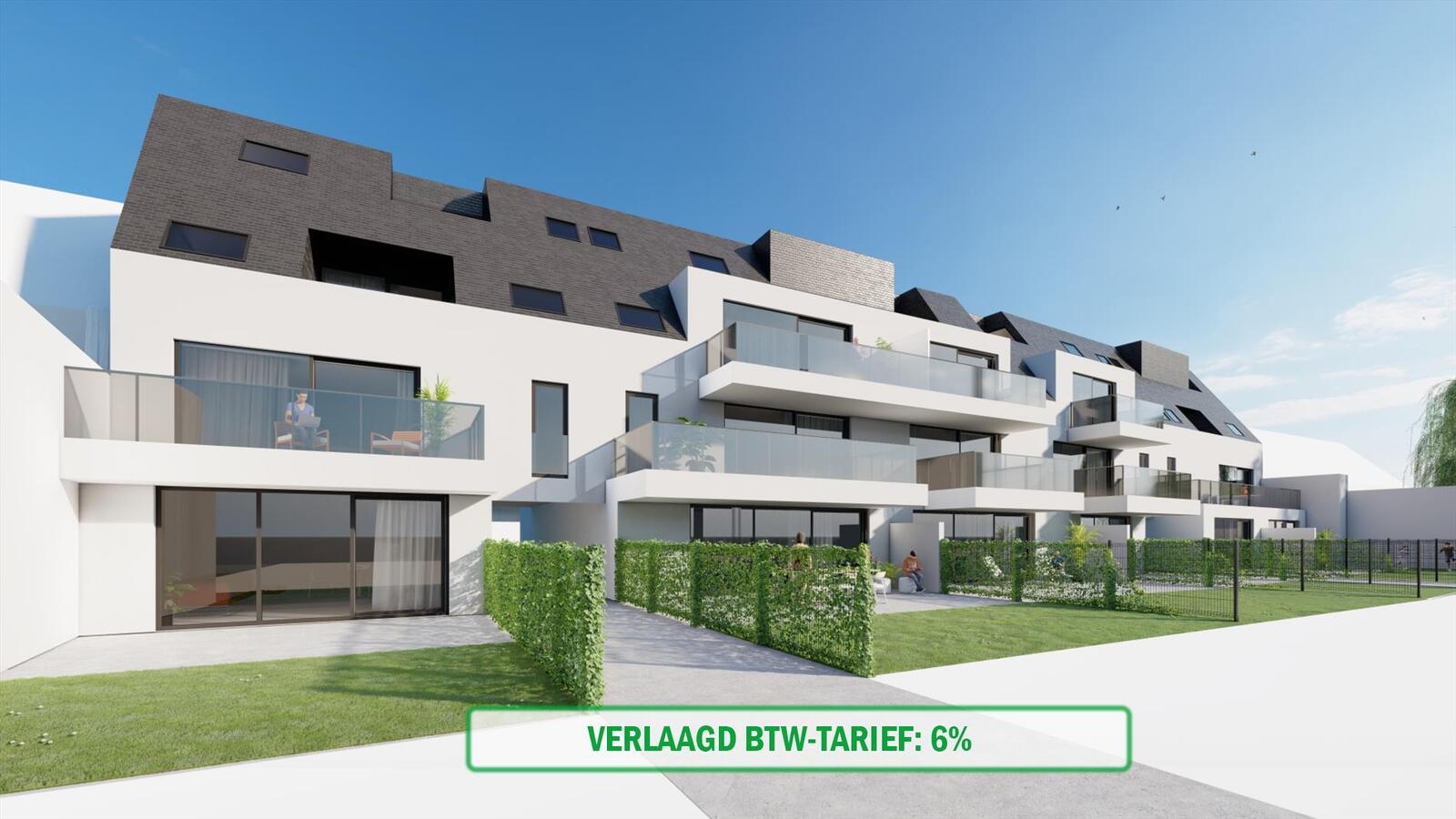 Uniek nieuwbouw appartement met 1 slaapkamer en veel zonlicht te Eernegem 