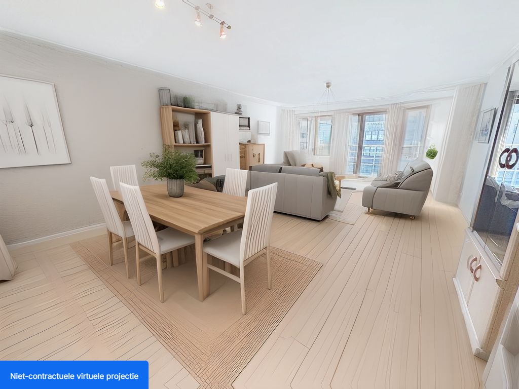 Ruim appartement gelegen aan de achterzijde van de Zeedijk 