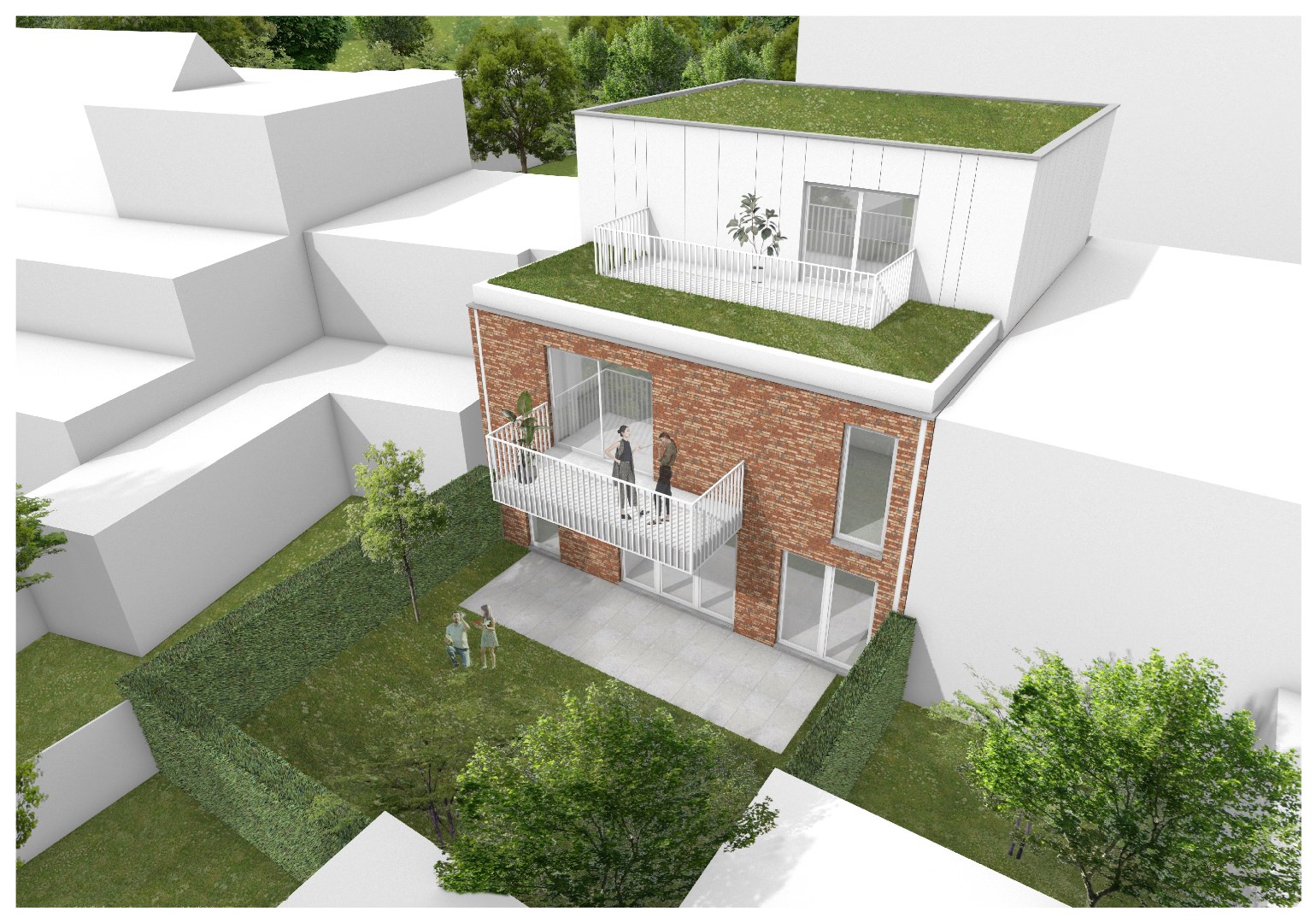 Nieuwbouw energiezuinige appartementen in een kleinschalig project. 