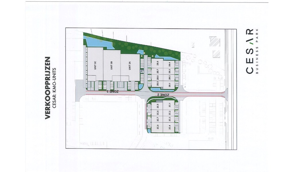 Nieuwbouw KMO-units te koop in Cesar Business Park te Bornem