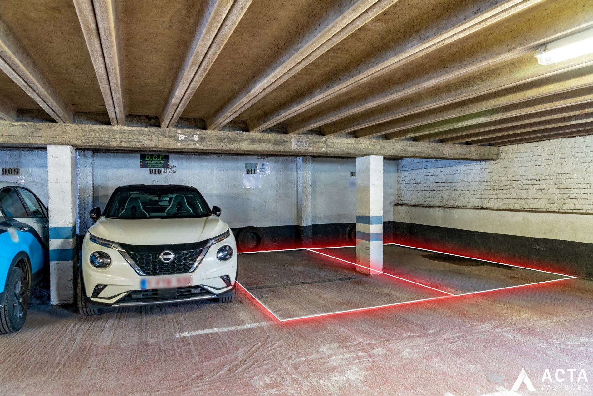 Autostandplaats in het centrum van Oostende 