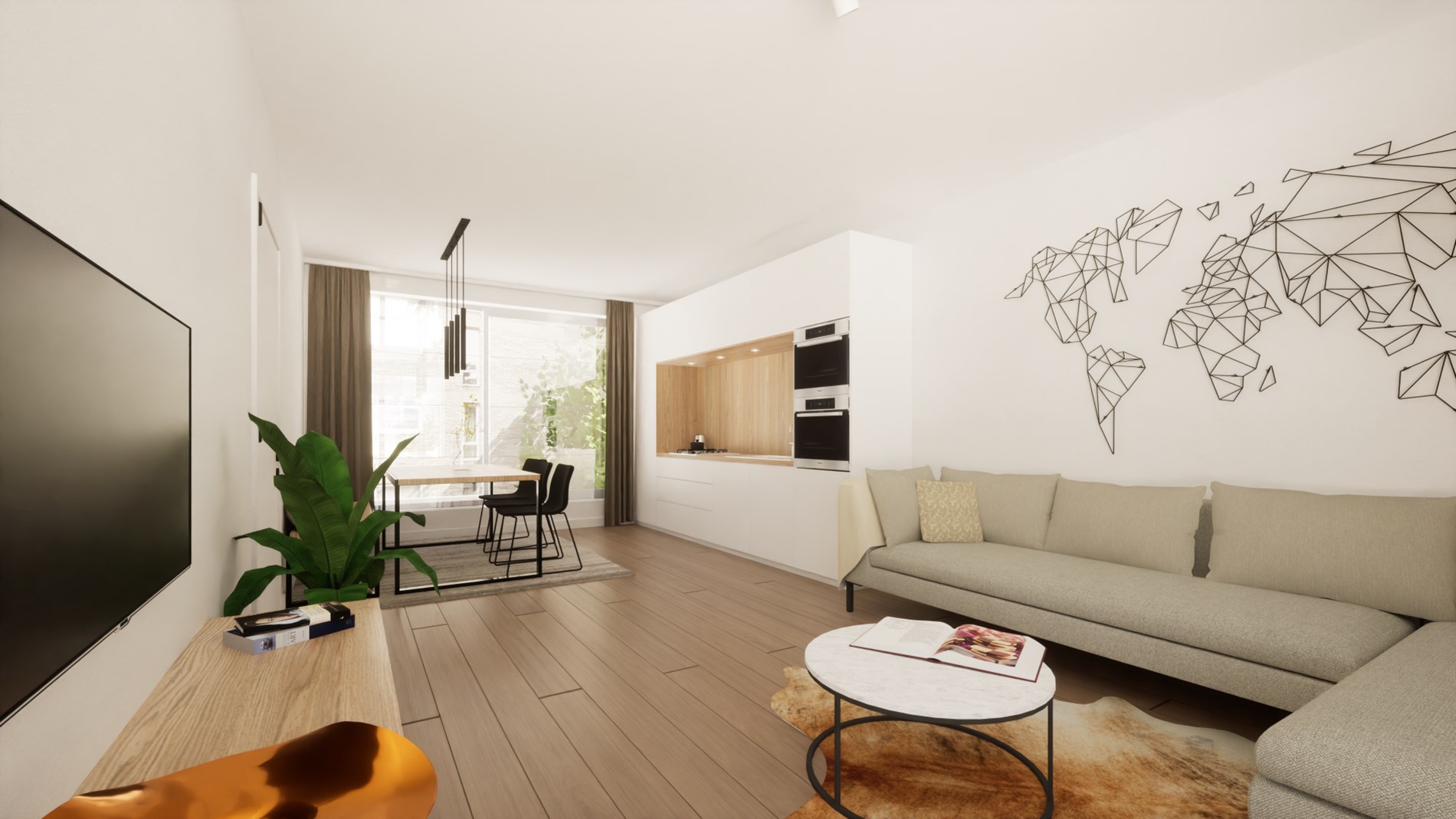 Modern appartement met terras en 1 slaapkamer in Mortsel 