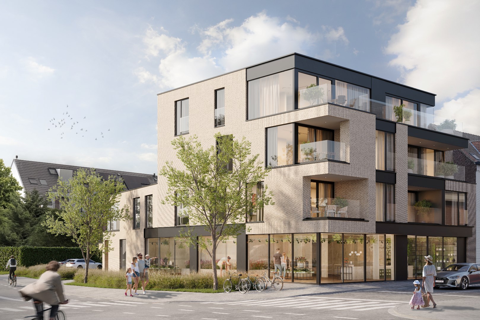 Ruim hoekappartement in nieuwbouwproject te Waregem 