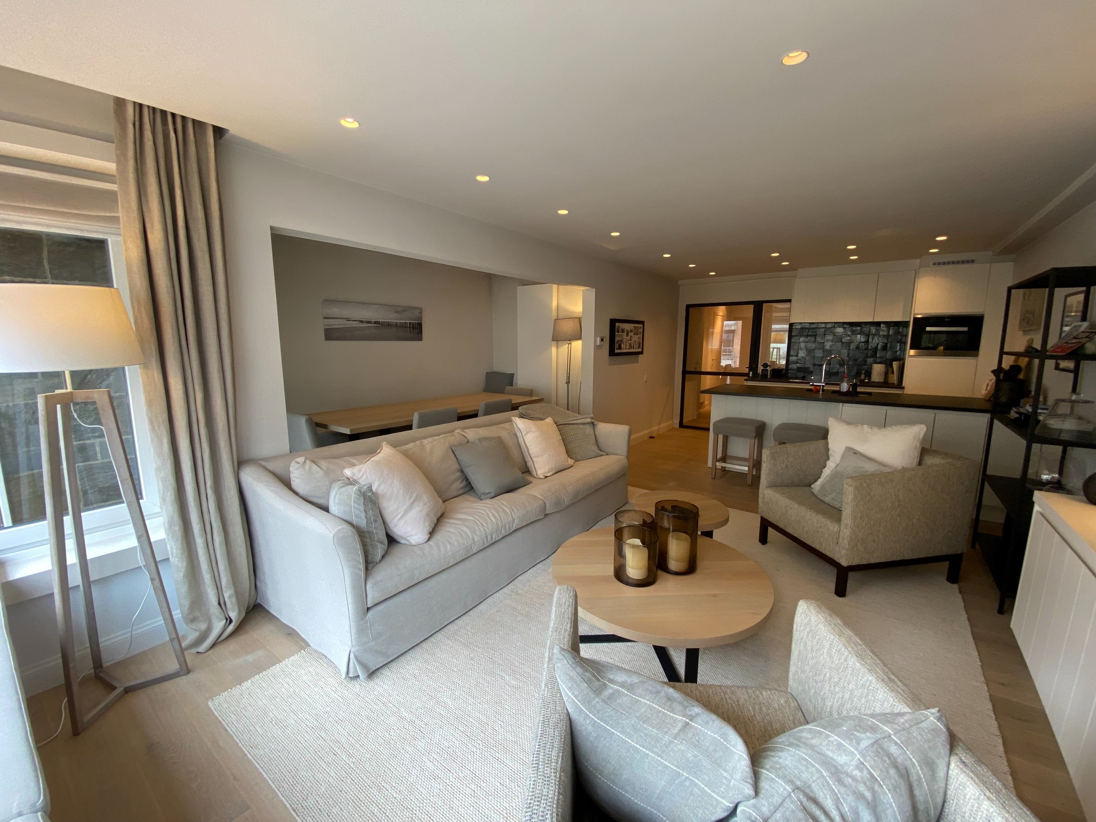 Appartement meubl&#233; et confortable de 2 chambres situ&#233; dans la Van Bunnenlaan &#224; Knokke. 