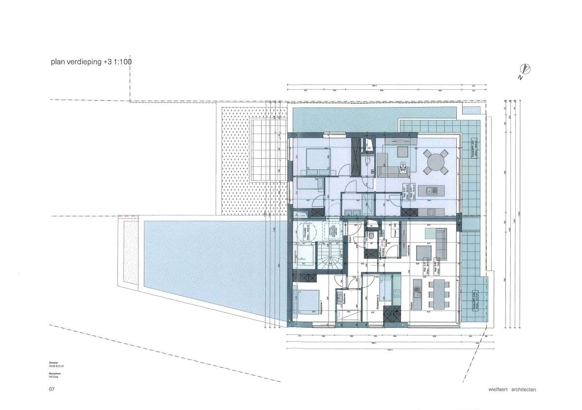 Modern appartement met ruim hoekterras in nieuwbouwproject te Waregem 