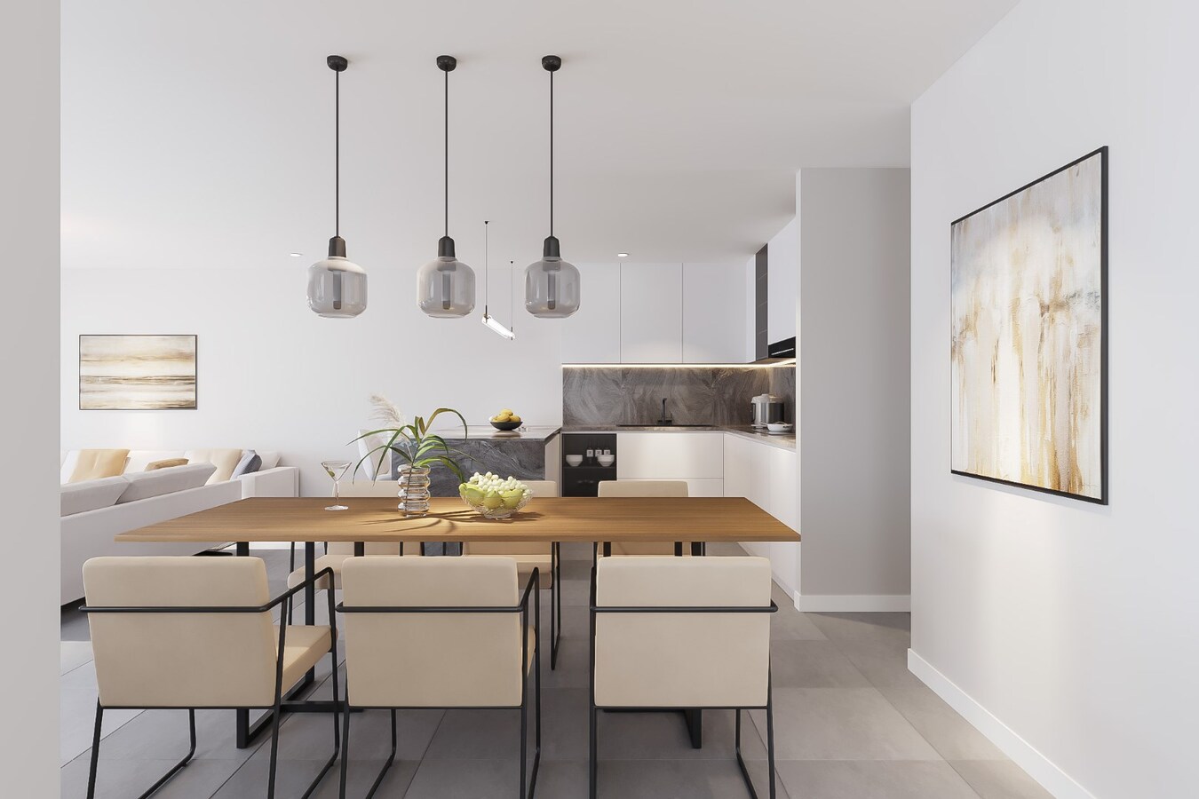 Luxueus nieuwbouw villa-appartement  van 168 m&#178; met 3 slaapkamers + ondergrondse garage en kelder in kleine residentie 