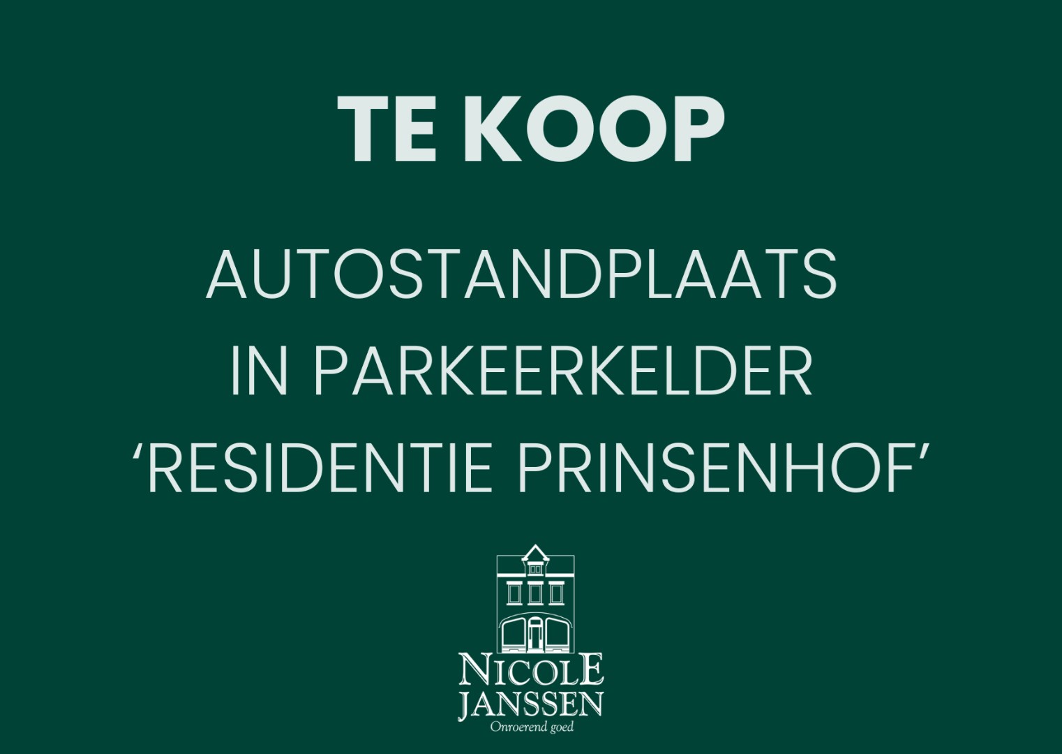 Autostandplaats in ondergrondse parkeerkelder 