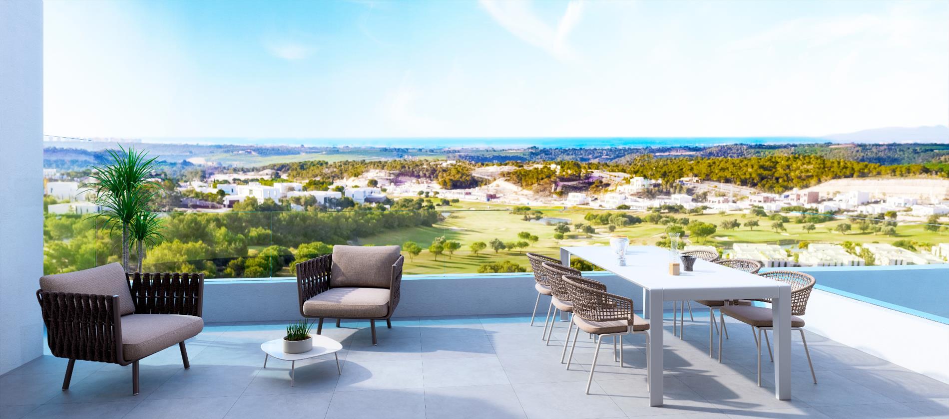 NOG SLECHTS ENKELE  TE KOOP !!!     Luxe appartementen met Golf en Zeezicht in Las Colinas vanaf € 459.000 