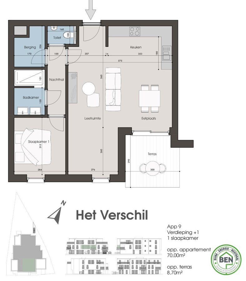 Appartement verhuurd in Ravels