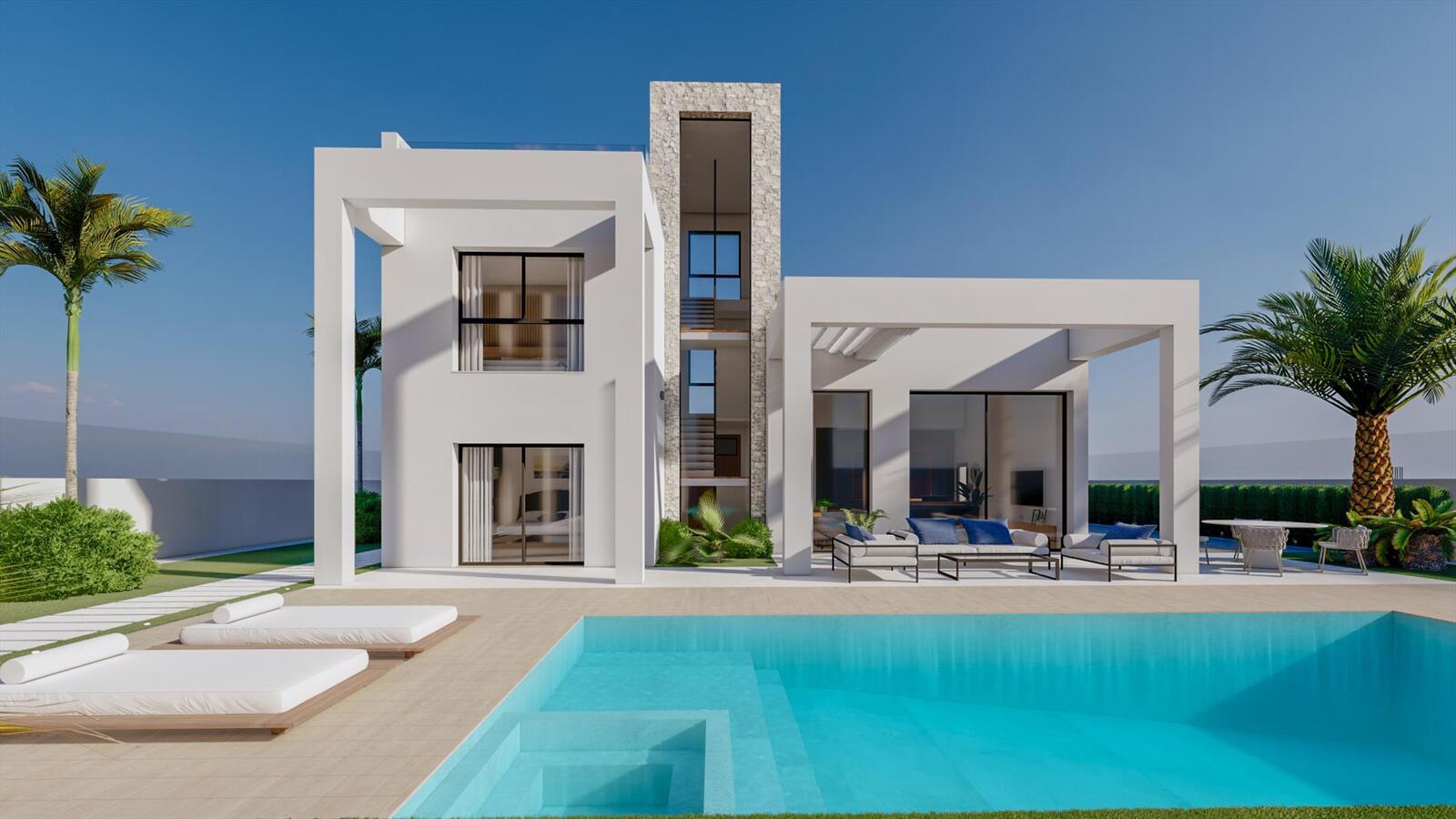 Moderne luxe villa&#39;s met zicht op de Middenlandse zee en de skyline van Benidorm! 