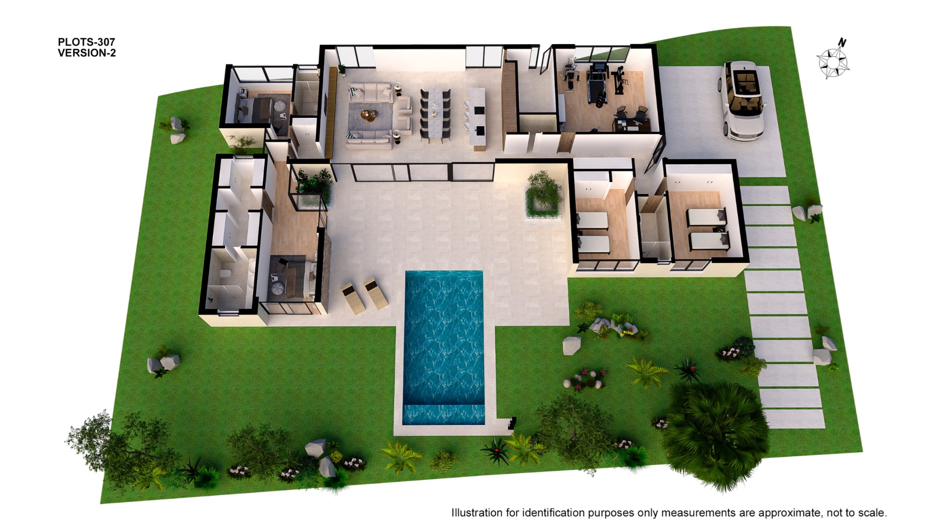 Eco villa met 4 slaapkamers, een extra grote multifunctionele ruimte en een priv&#233; zwembad 
