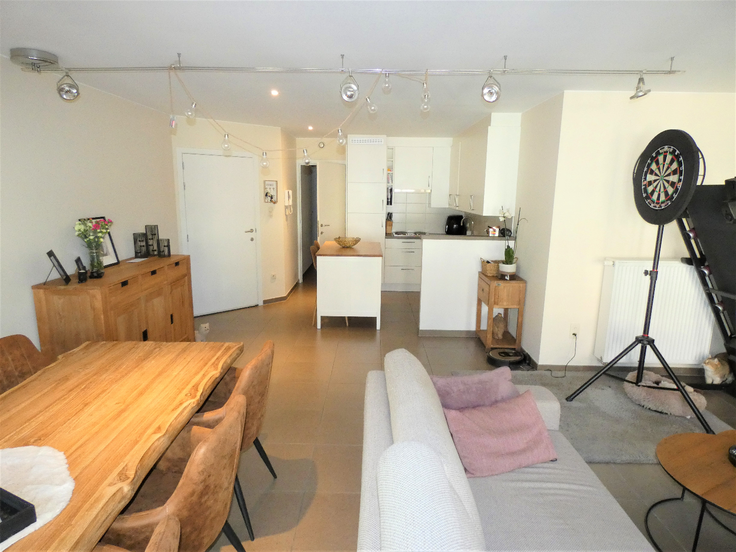 Appartement, 2 slp en zonnig terras (+ garage), centrum Torhout 