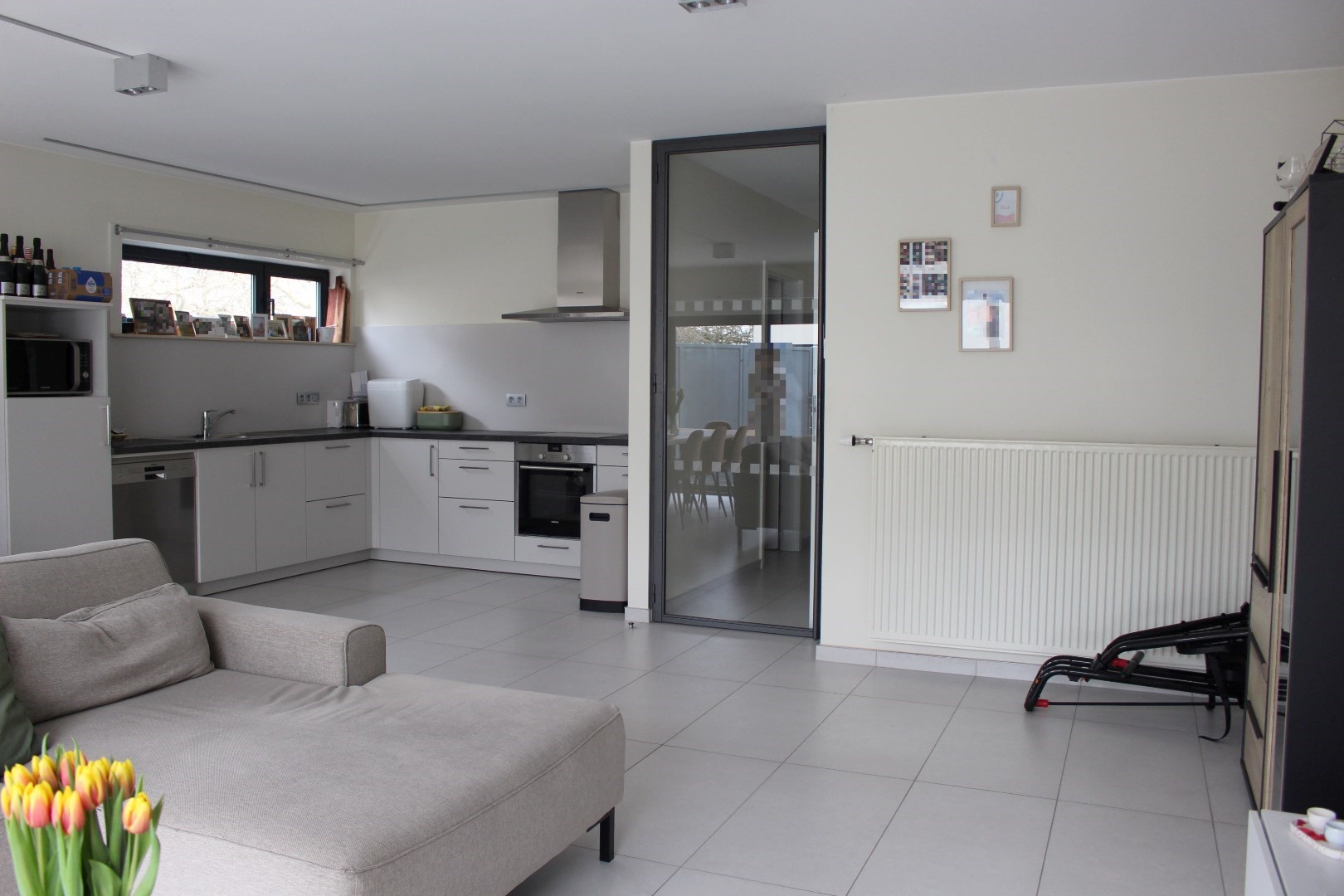 Gelijkvloers appartement met 1 slaapkamer en terras. 