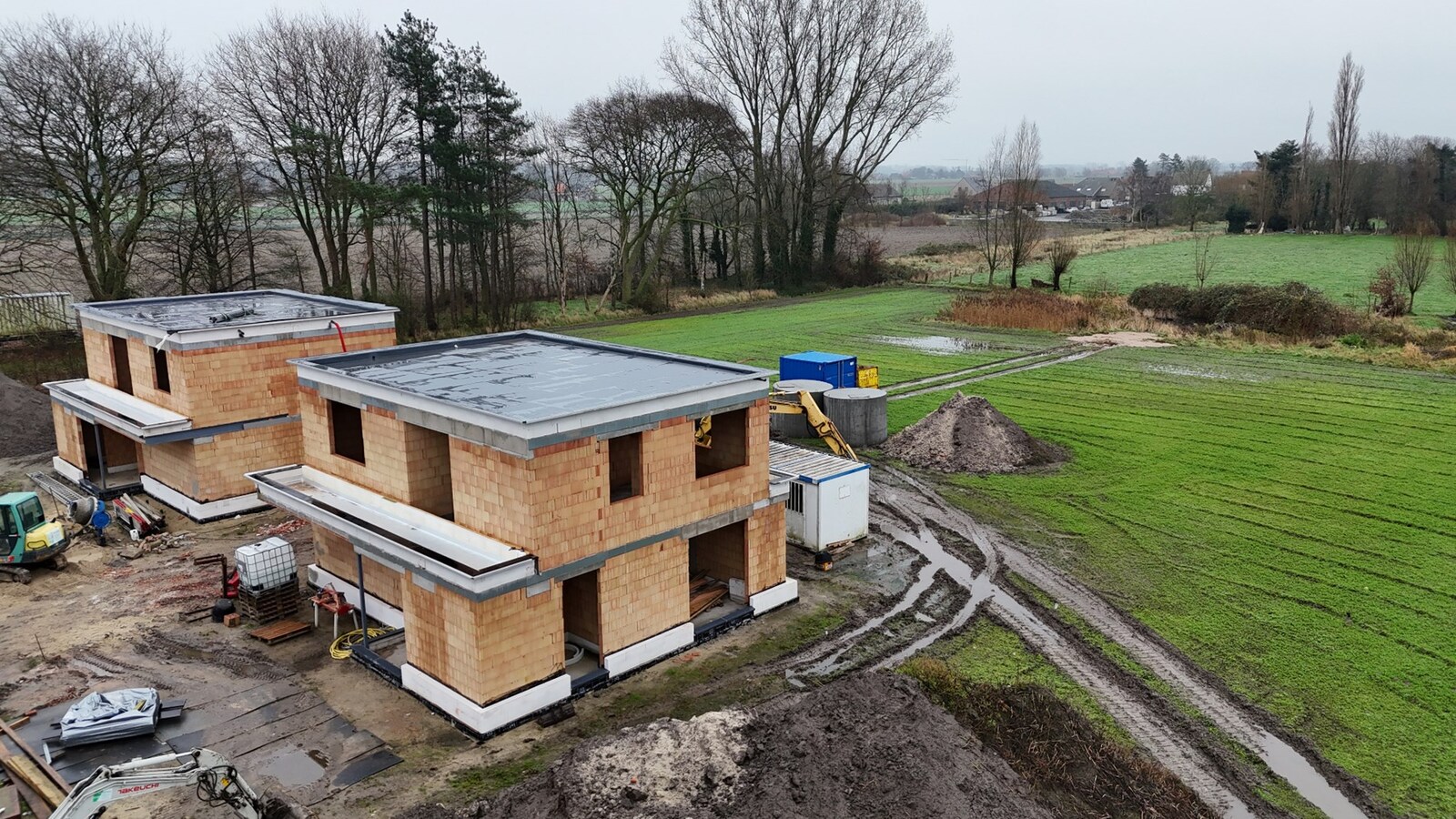 Rustig gelegen nieuwbouwwoning met 3 slaapkamers en prachtig zicht op de velden te Moere 