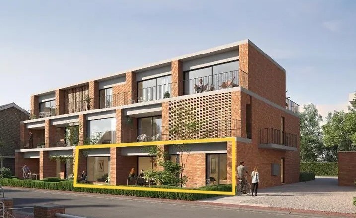 Rustig gelegen 2-slaapkamer appartement met open staanplaats 