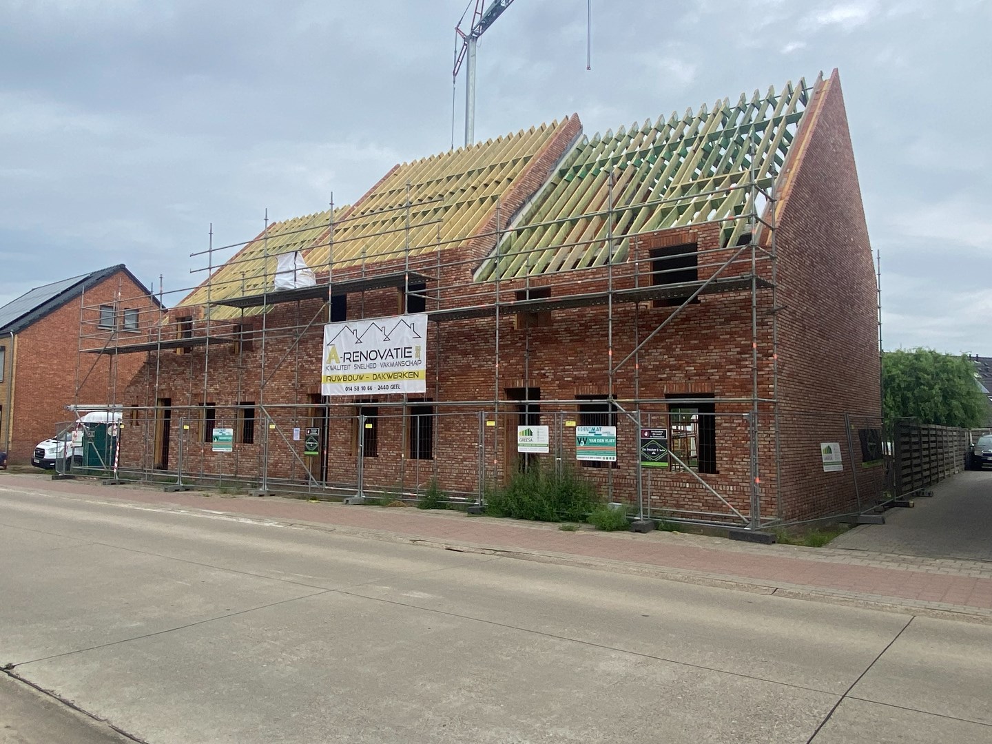 Nieuwbouwwoning (HOB) gelegen in het centrum van Meerhout. 