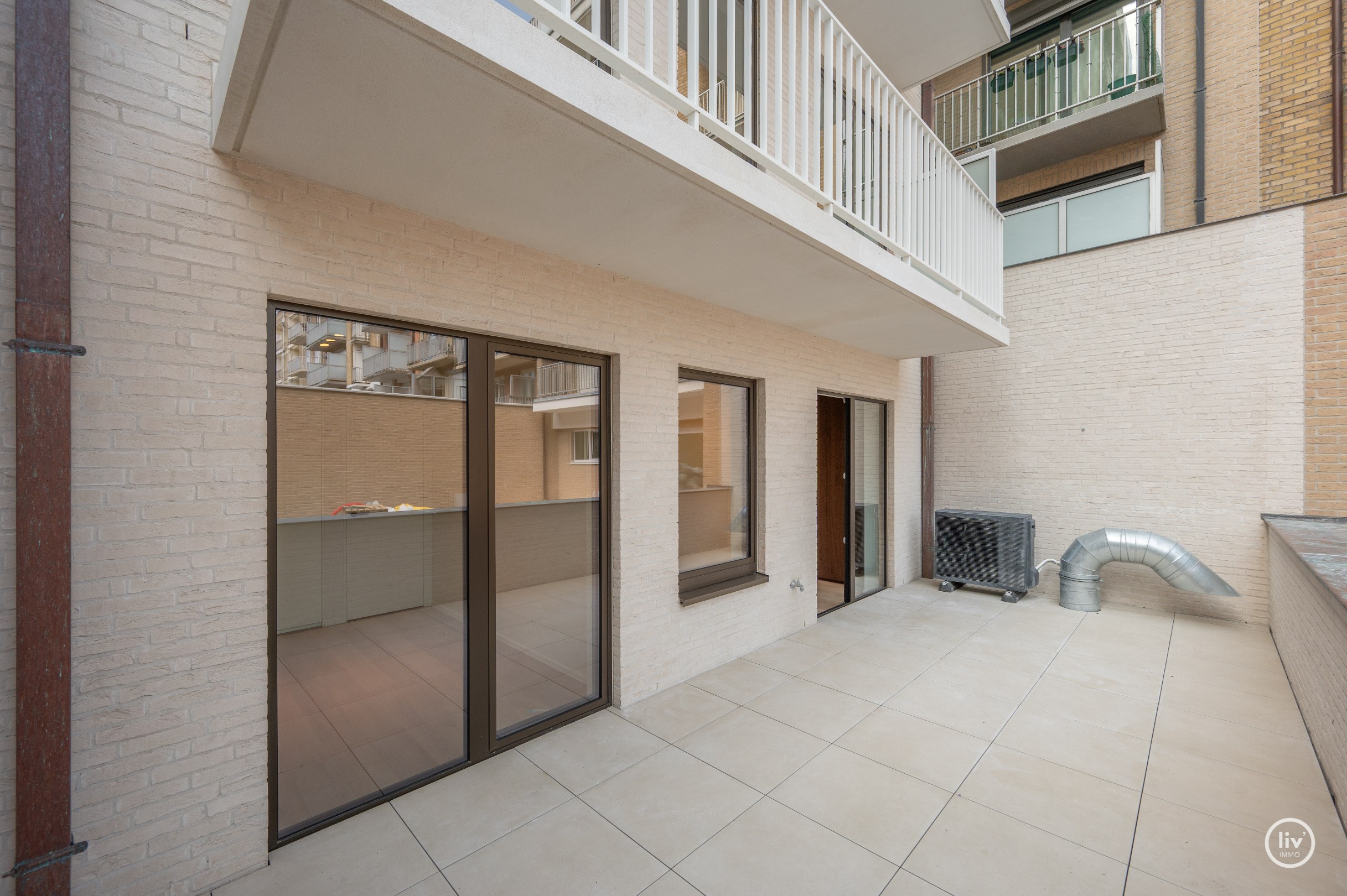 Appartement neuf exclusif avec trois chambres au cœur de Knokke. 
