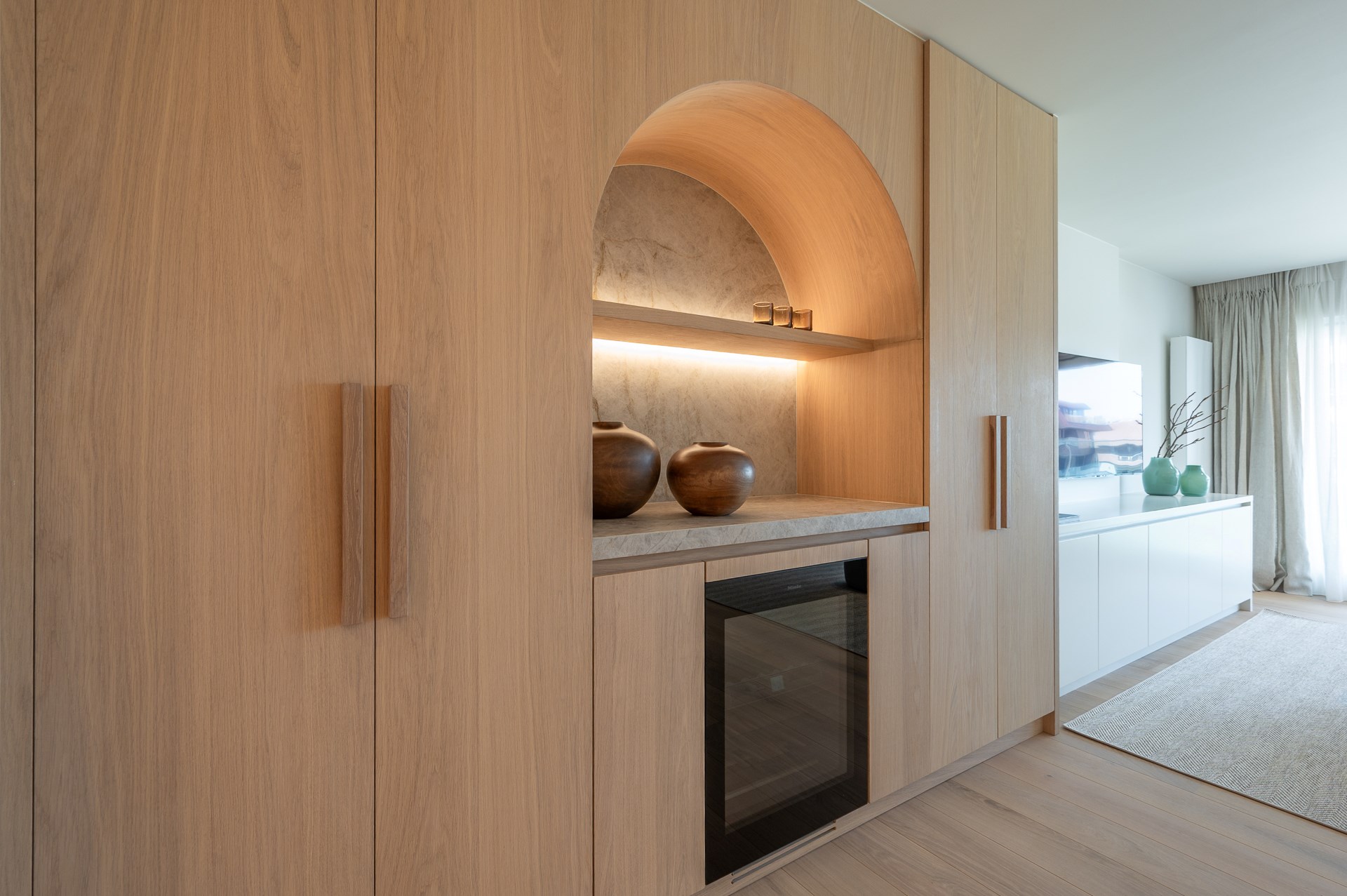 Luxueus gerenoveerd appartement met zeezicht in het Zoute. 