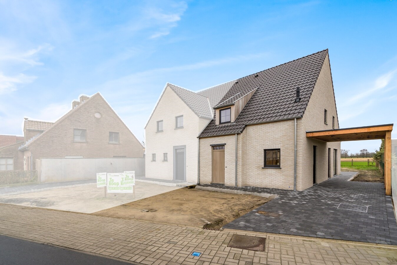 Halfopen nieuwbouwwoning met 3 slaapkamers te Koekelare 