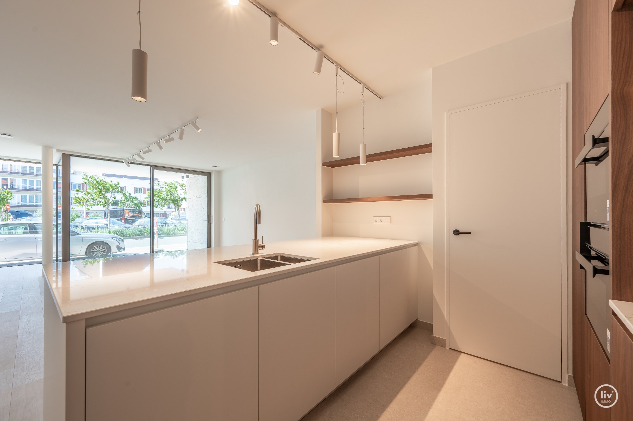Appartement neuf exclusif avec trois chambres au cœur de Knokke. 