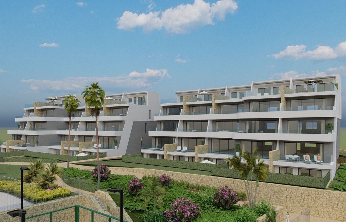 Nieuw appartementencomplex in aanbouw in Sierra Cortina, Finestrat, Benidorm, Alicante 