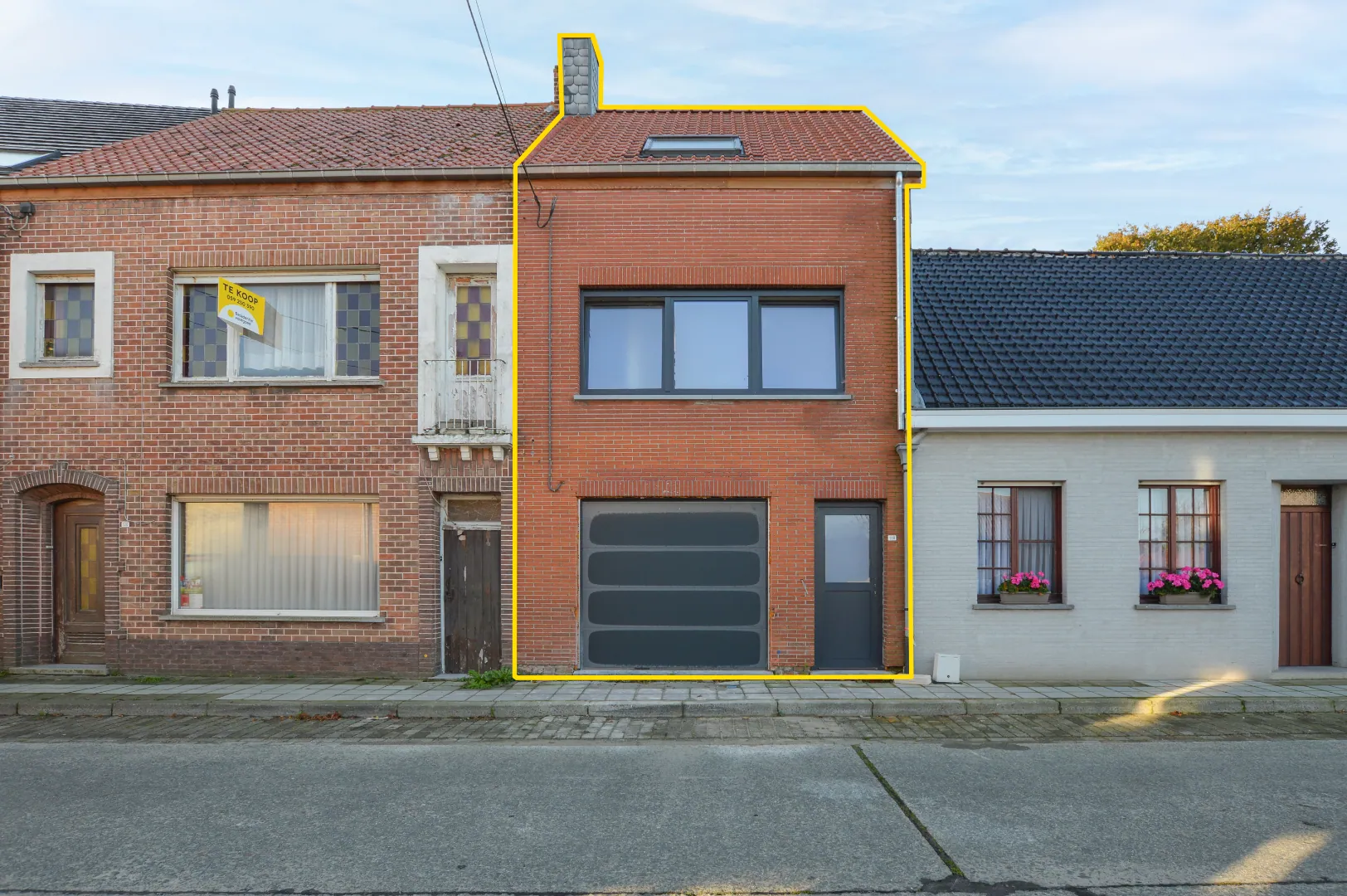 Gerenoveerde woning te huur met 3 slaapkamers in het centrum van Ettelgem