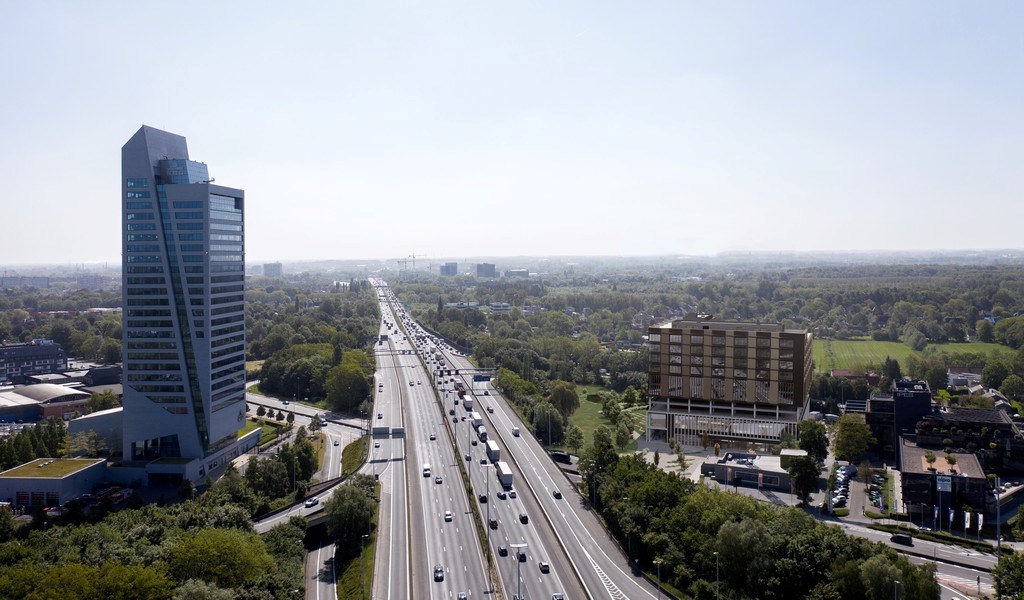 Kantoren in nieuwbouwproject Ouverture tegenover KBC toren te Gent