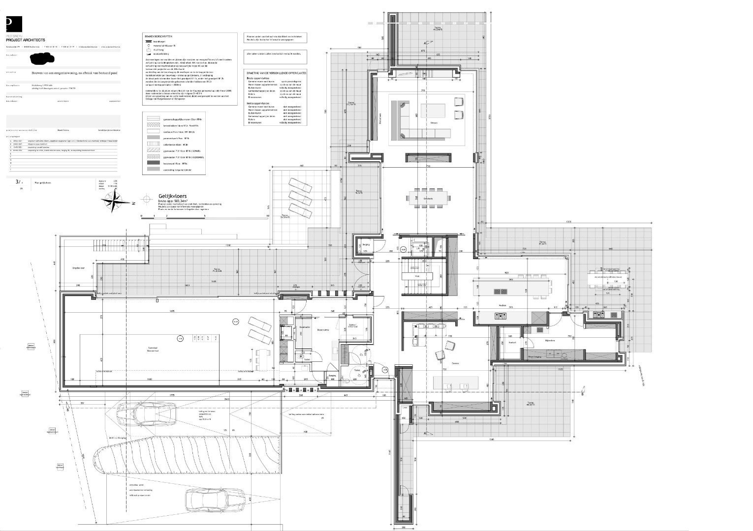 Unieke kans : exclusieve  riante villa  1400m&#178;  by Artea en Piet Bailyu Architects 