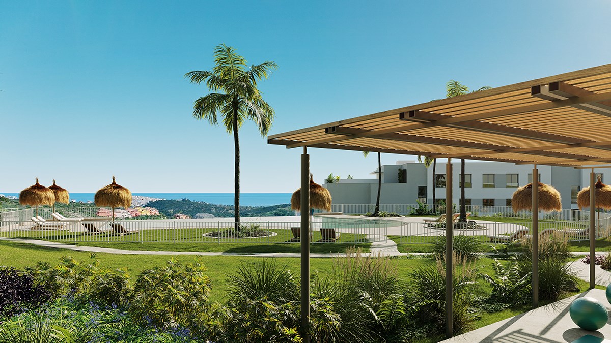 Ontdek ABRIL...een oase van elegantie en rust aan de Costa del Sol in Do&#241;a Julia, Casares. Luxe appartementen en penthouses met ruime terrassen en een prachtige zeezichten 