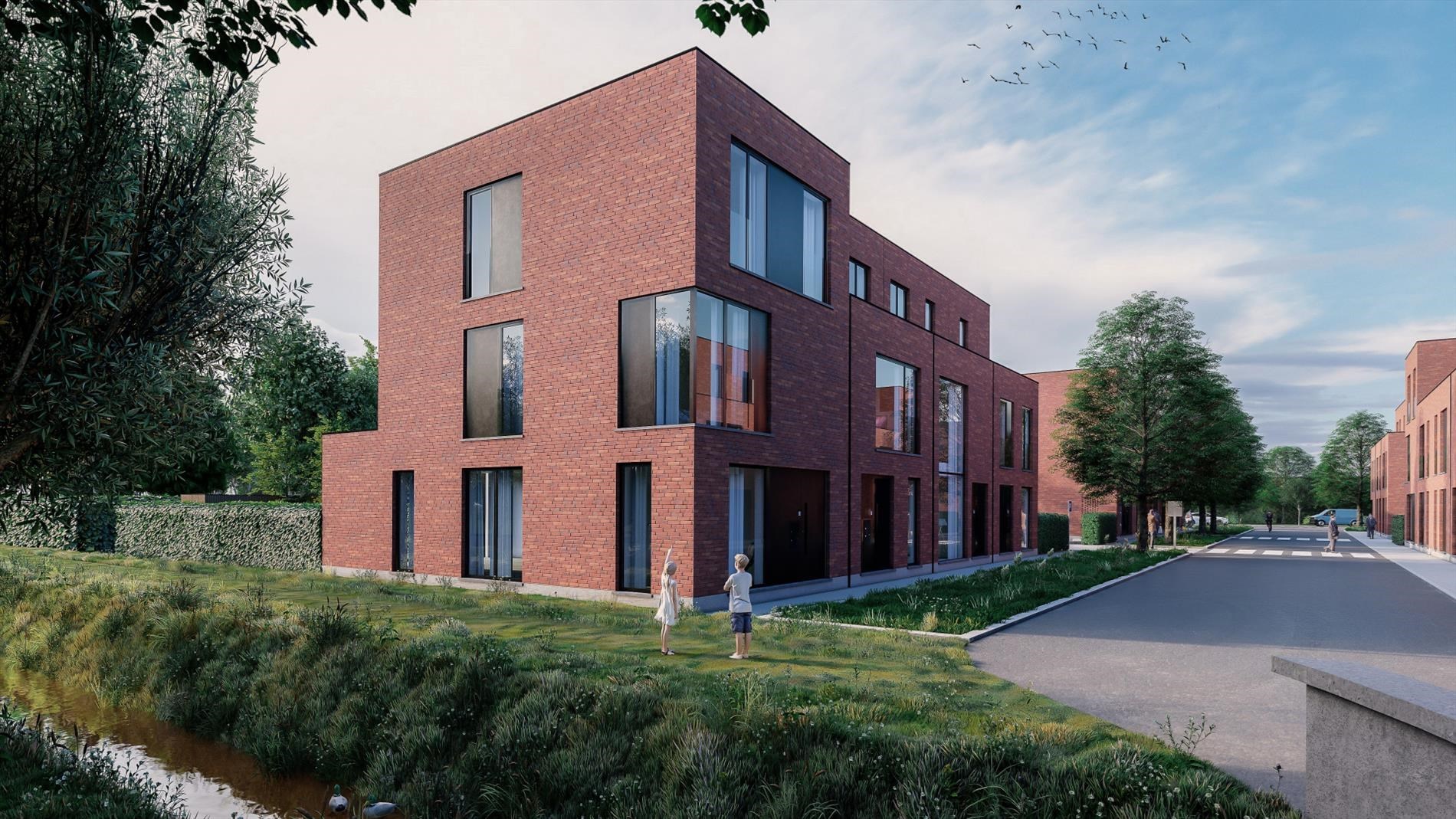 Energiezuinige nieuwbouw 4 kamers, tuin en parkeerplaats Mariakerke( Gent) 