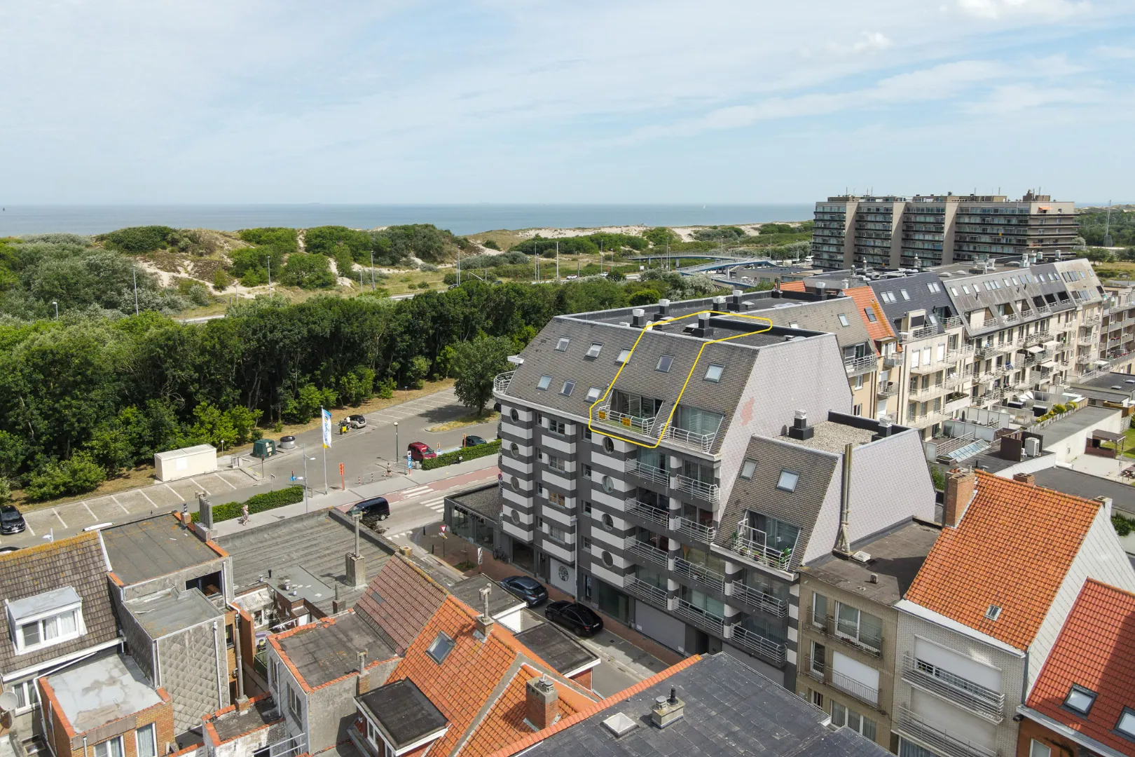 Prachtig gelegen appartement met 2 slaapkamers en 2 zonneterrassen 