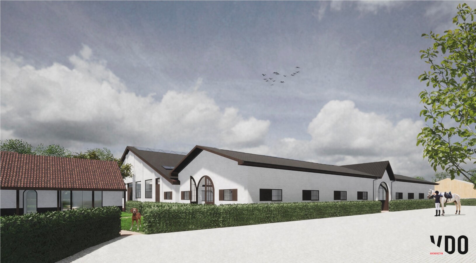 Equestrian new construction project on approx. 2.2 ha/ 5,45 acres in Halle-Zoersel (Antwerp) 