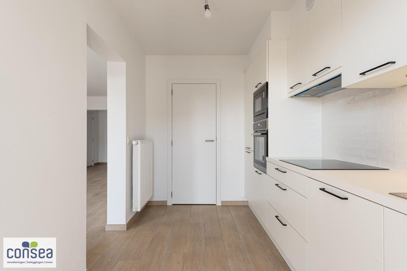 Lichtrijk appartement in het centrum van Maldegem met zicht op de kerk en overdekt terras van 15m&#178; 