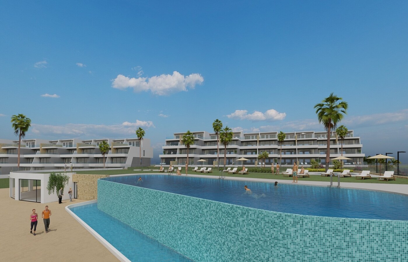 Nieuw appartementencomplex in aanbouw in Sierra Cortina, Finestrat, Benidorm, Alicante 
