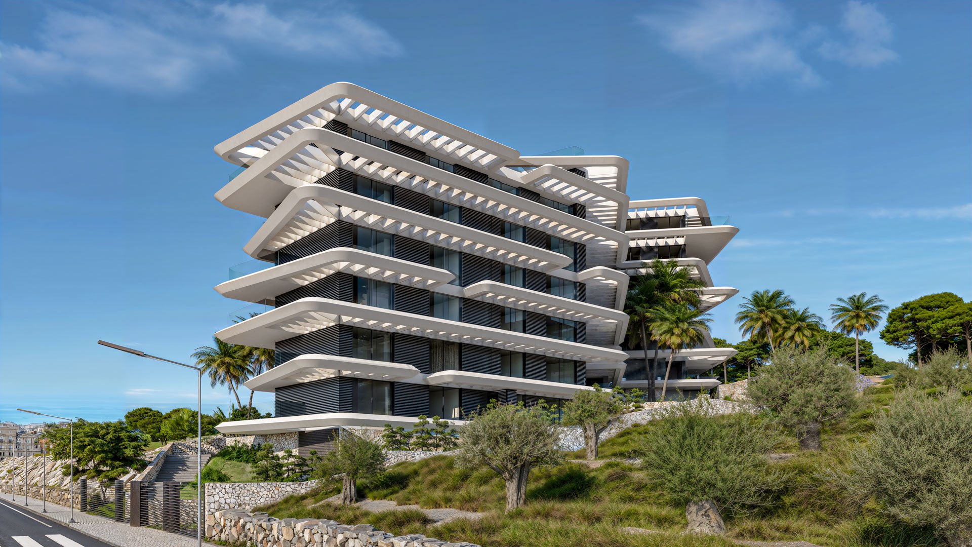 Las Mesas Blue Horizon: Luxe Appartementen met Panoramisch zicht in Estepona 