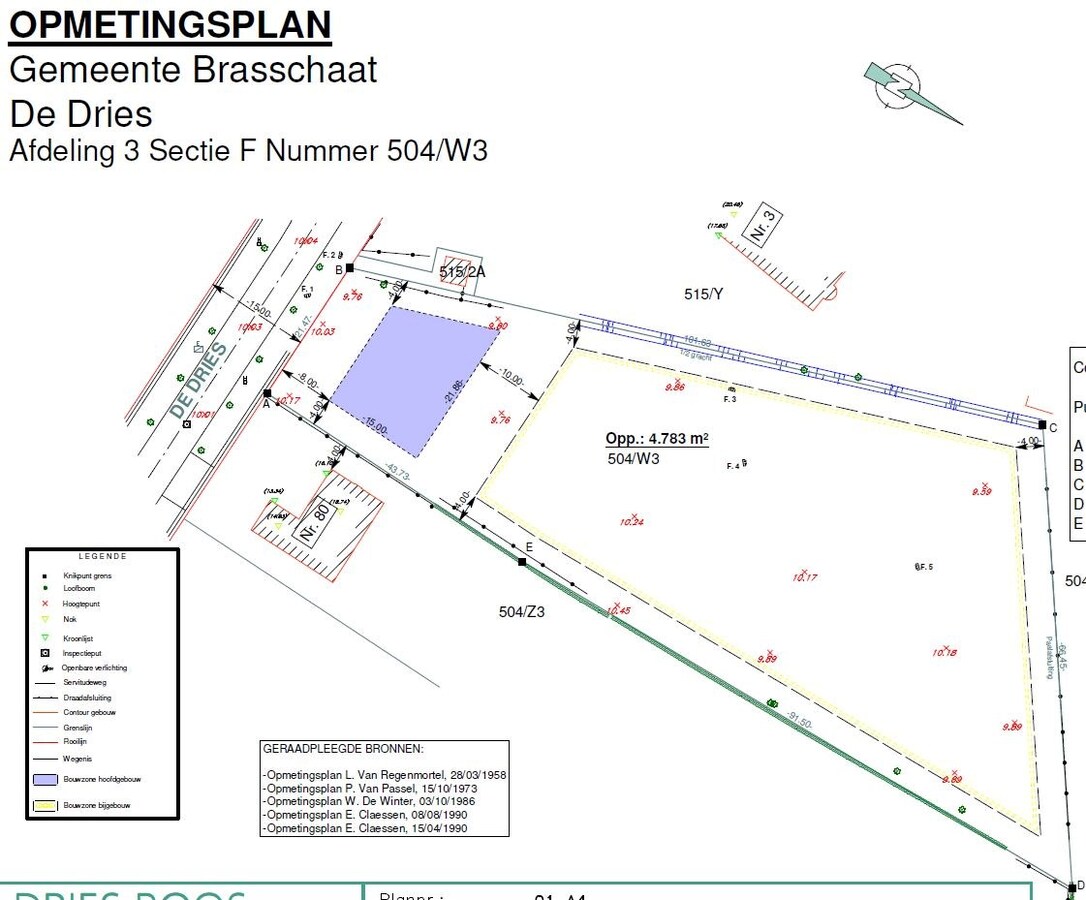 Bouwgrond van 4.783 m&#178; in Brasschaat - Vriesdonk 