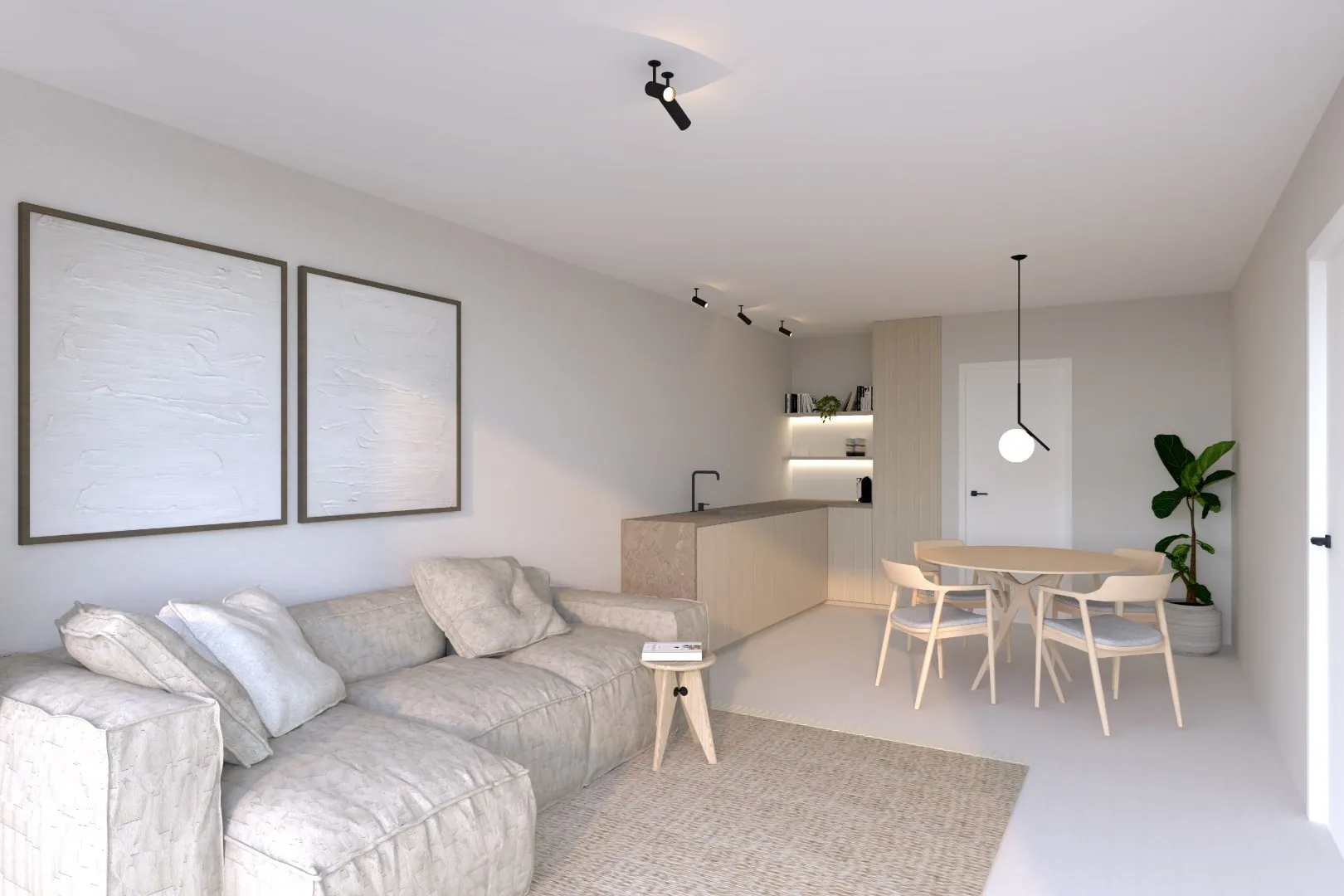 Nieuwbouw 1-slaapkamerappartement te Bredene
