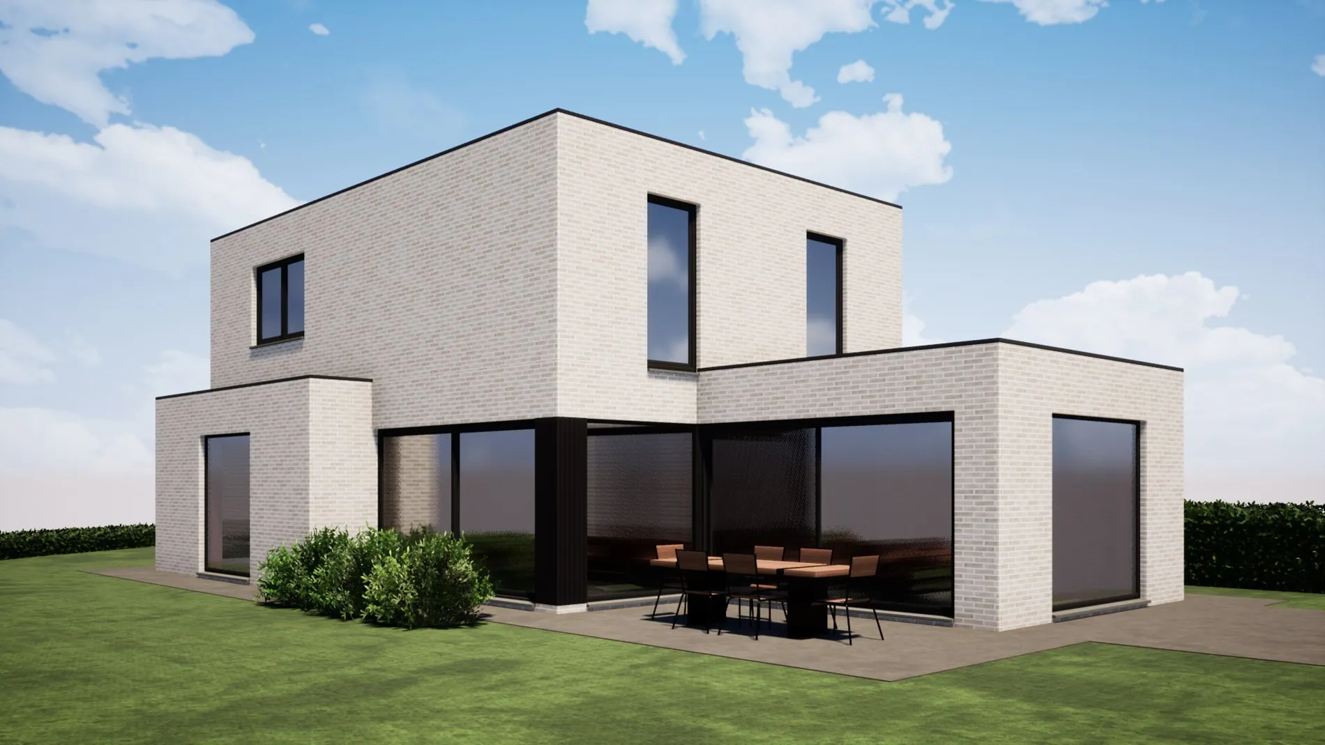 Moderne nieuwbouwvilla op  731m² in centrum Diksmuide!