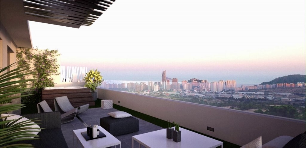 Appartementen met panoramisch uitzicht in Finestrat 