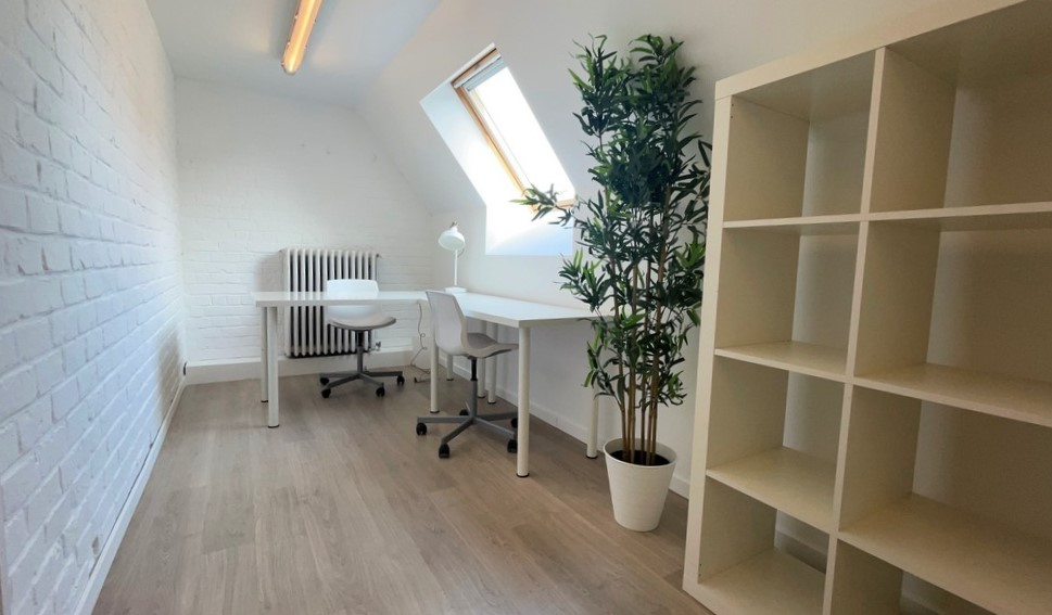 Terbeschikkingstelling van gemeubelde kantoren in kantoorvilla nabij Gent-Sint-Pieters