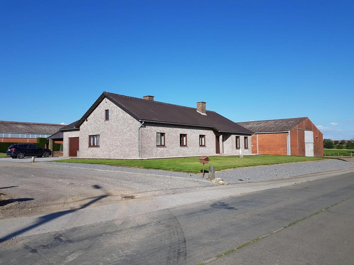 Degelijke woning met grote stalgebouwen op ca. 2ha te Gutschoven (Heers) 