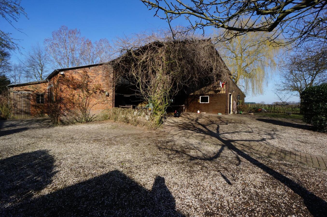 Hoeve met stallen en weide op ca. 1,12 ha te WEELDE 