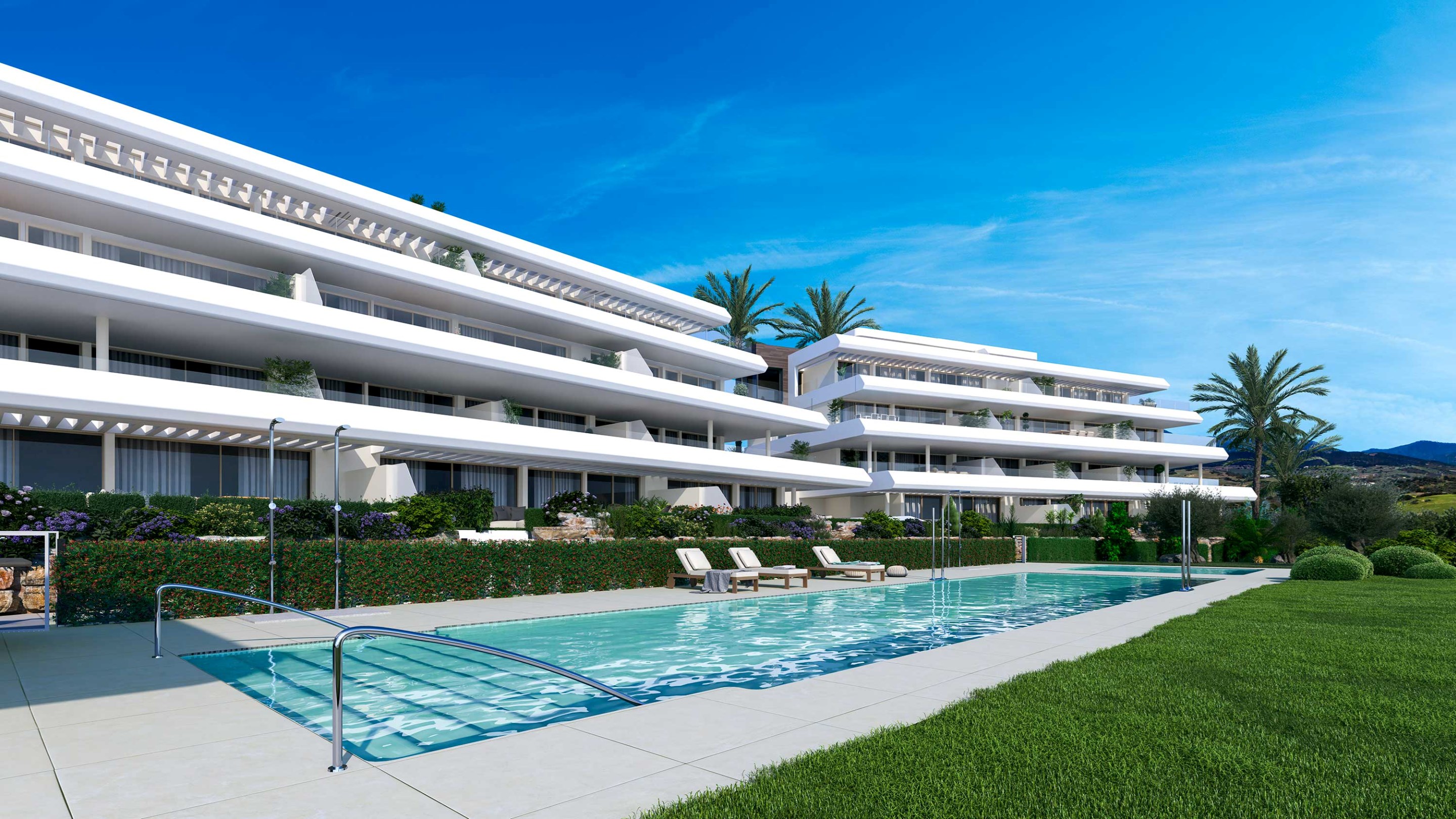 Absolute Estepona: petit projet de construction neuf &#224; proximit&#233; de la plage d&#39;Estepona. 